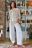 Lagen Relaxed Barrel Pant White